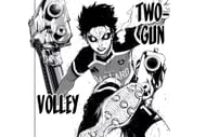 Isagi's two-gun volley as seen in the manga (Image via Kodansha)